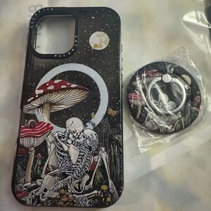 iPhone 16 Mushroom Case MagSafe magnetic ring holder